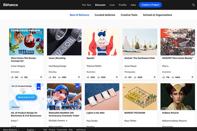 Behance - Inspiration Web Design