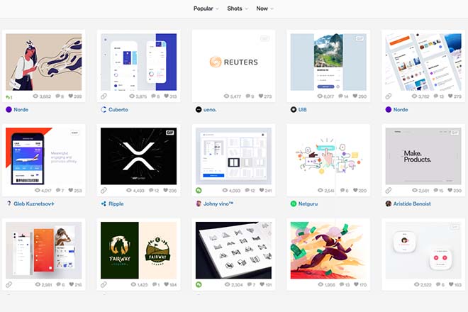 Dribble - Inspiration Web Design