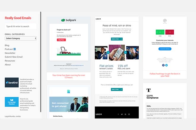 Really Good Emails - Inspiration Web Design
